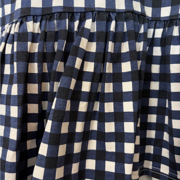 Kate Spade Blue Gingham Women's Peplum Cotton Top w/ Ruffled Cap Sleeves. XL - Picture 6 of 16